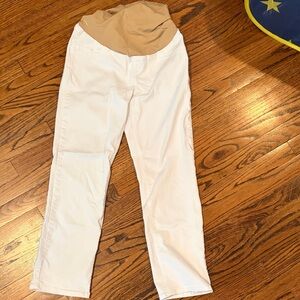 1822 Denim Better Butter Over the Bump Ankle Straight Leg Maternity Jeans